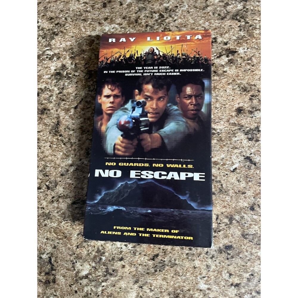 No Escape VHS Demo Promo Screener Ray Liotta 1994 Sci-Fi Action Movie HBO Video